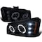 Spec-D Tuning 03-07 Chevrolet Silverado Smoked Lens Projector Headlights 2LHP-SIV03G-TM - alternate 1